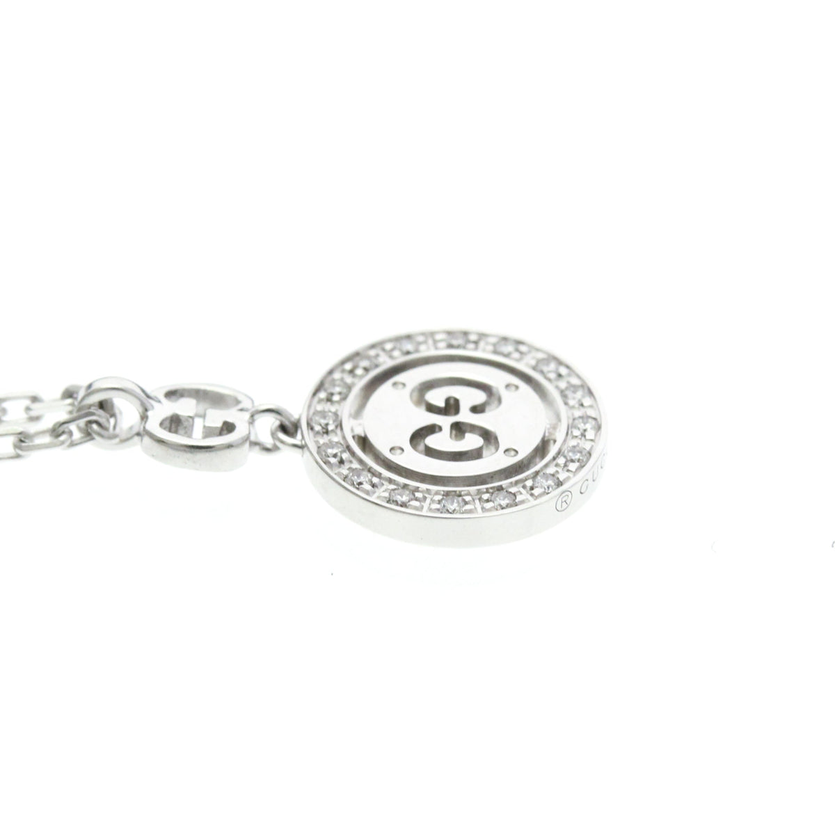 PRE-OWNED Gucci Icon · 18K White Gold · Diamond