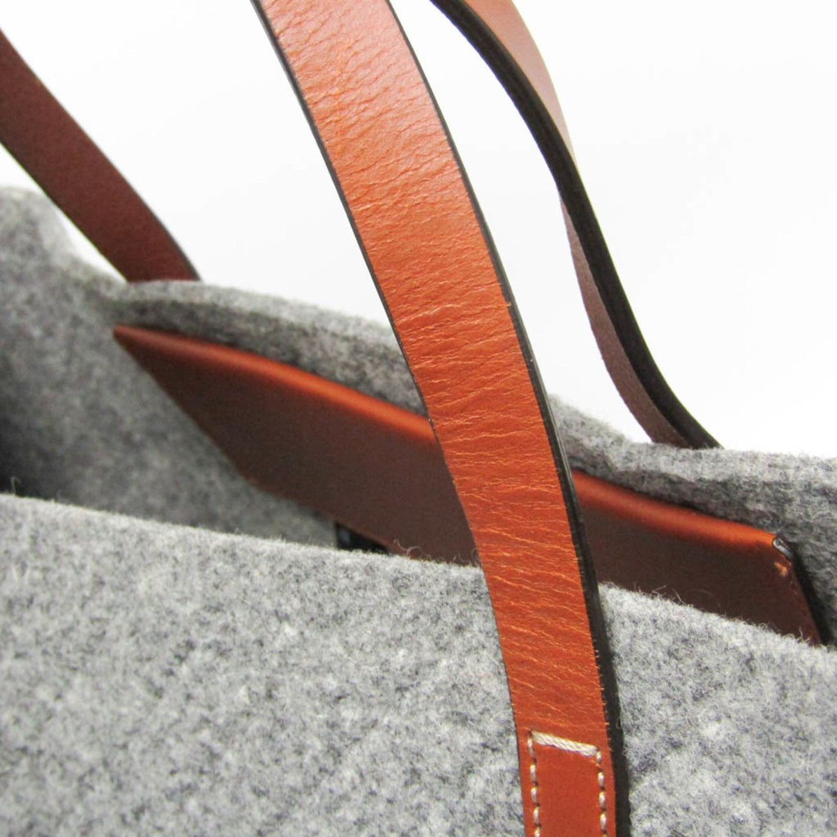 PRE-OWNED Gucci · Leather & Felt Tote