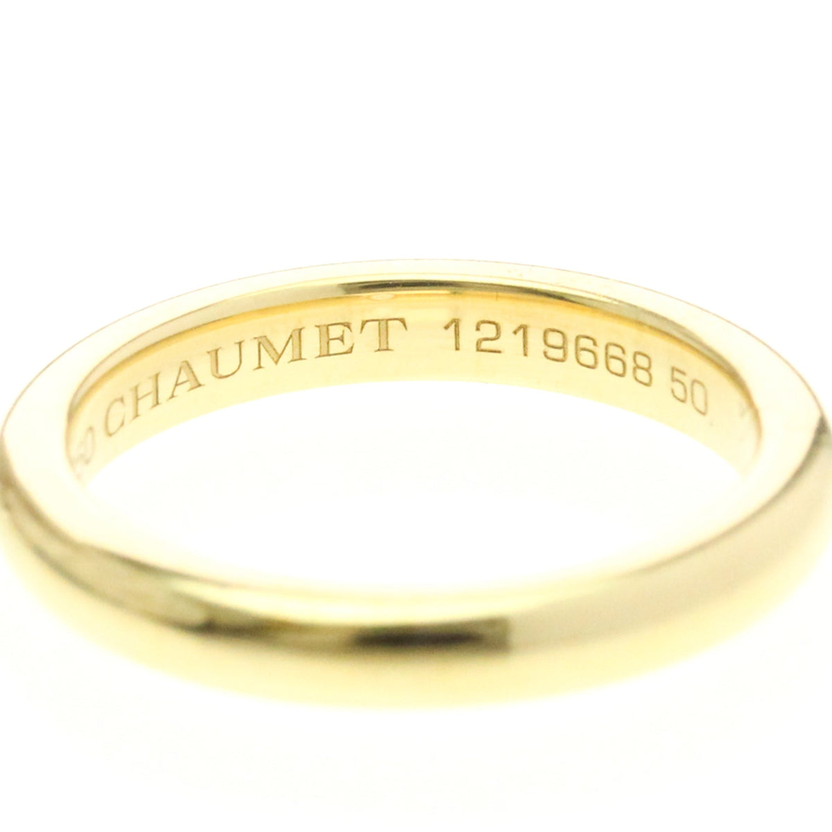 PRE-OWNED Chaumet Diamond Wedding Band · 18K Yellow Gold Size 5.75