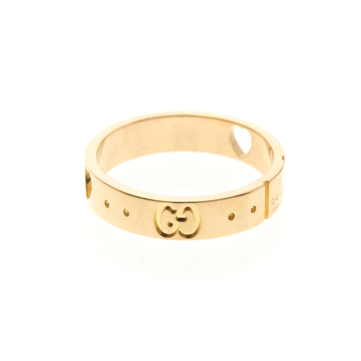 PRE-OWNED Gucci Icon · Rose Gold Size 5