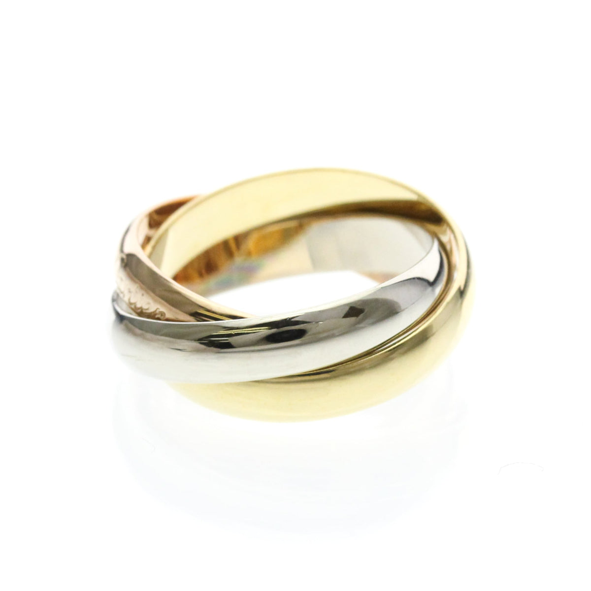 PRE-OWNED Cartier Trinity · Three Gold Size 5.75