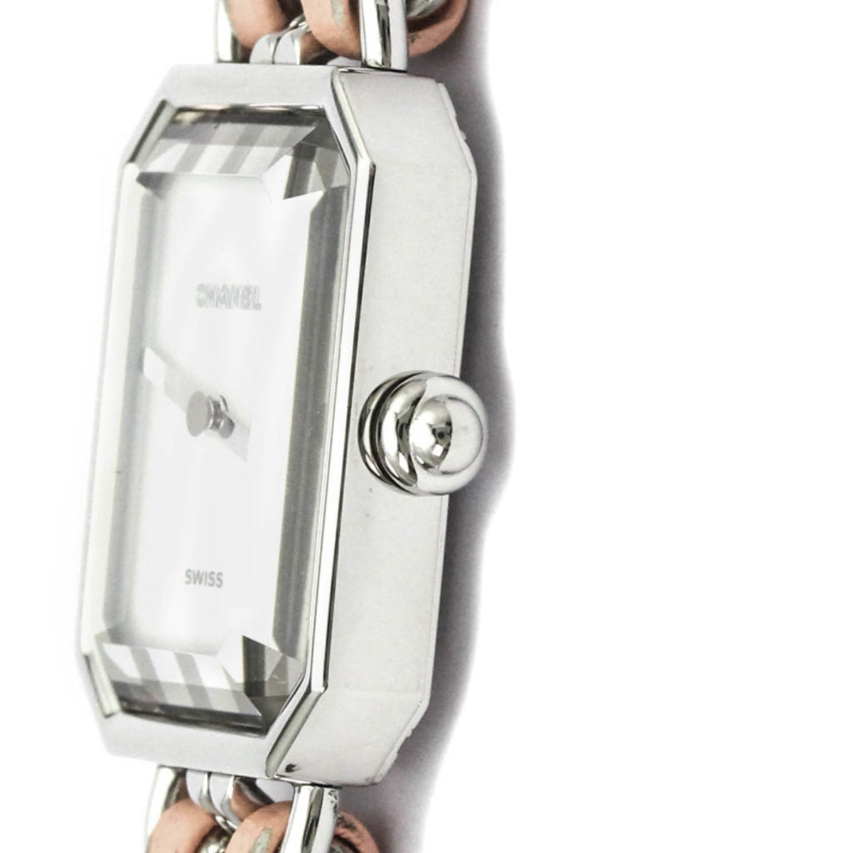 PRE-OWNED Chanel Premiere Lock · Steel · Mother-of-Pearl