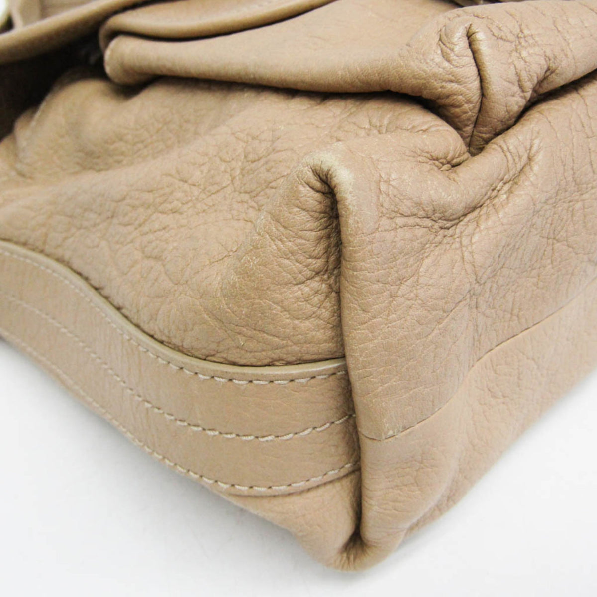 PRE-OWNED Bvlgari Chain Flap · Calfskin Shoulder Bag