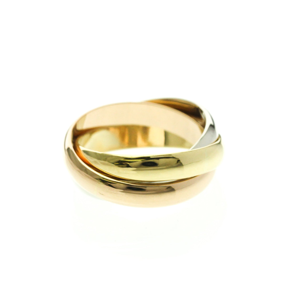 PRE-OWNED Cartier Trinity · Tri-Gold Size 5.75