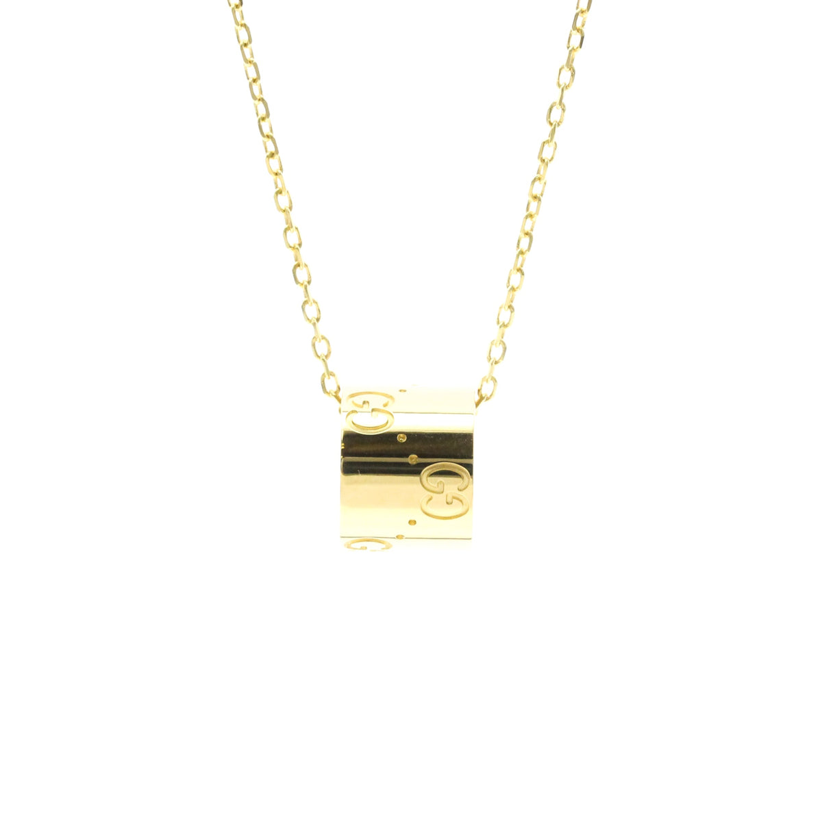 PRE-OWNED Gucci Icon Necklace · 18K Yellow Gold