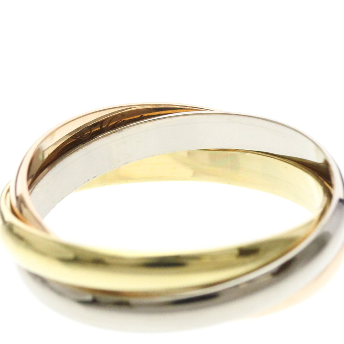 PRE-OWNED Cartier Trinity · Tri-Gold Size 8