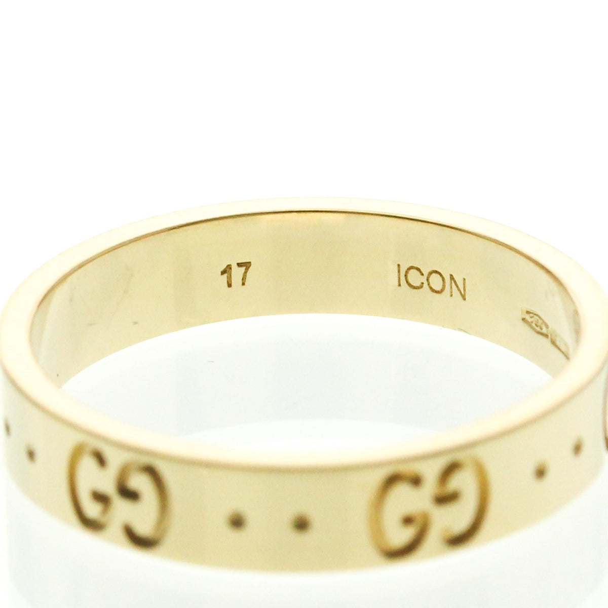 PRE-OWNED Gucci Icon · 18K Yellow Gold Size 8