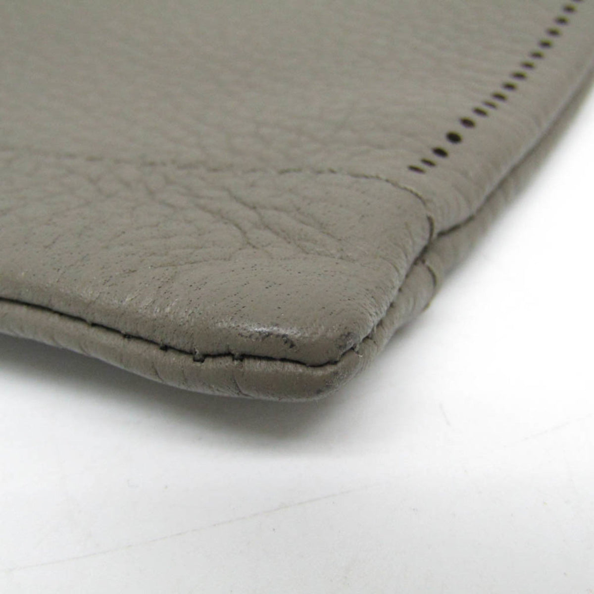 PRE-OWNED Balenciaga Classic · Greige Leather Clutch