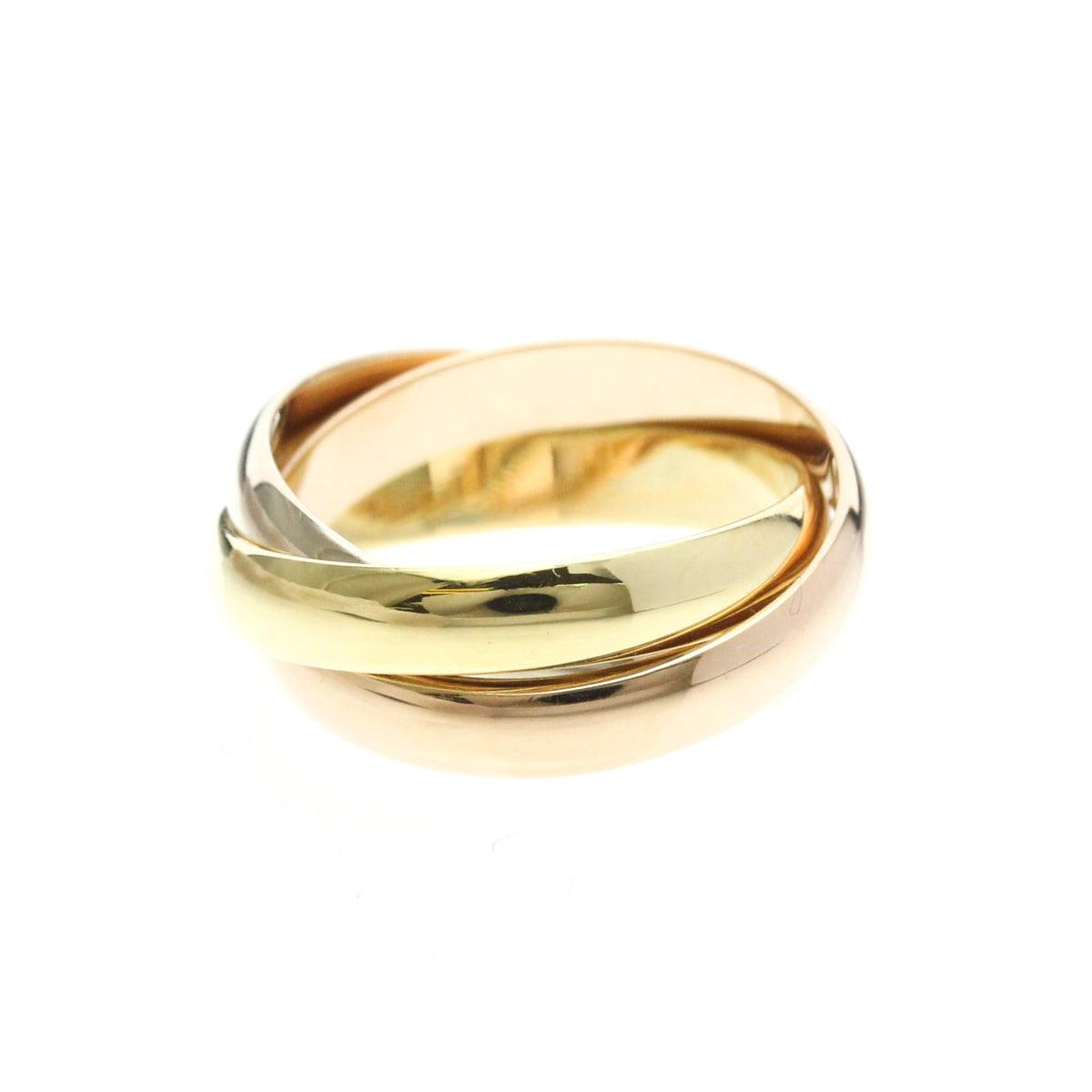 PRE-OWNED Cartier Trinity · Tri-Gold Size 6
