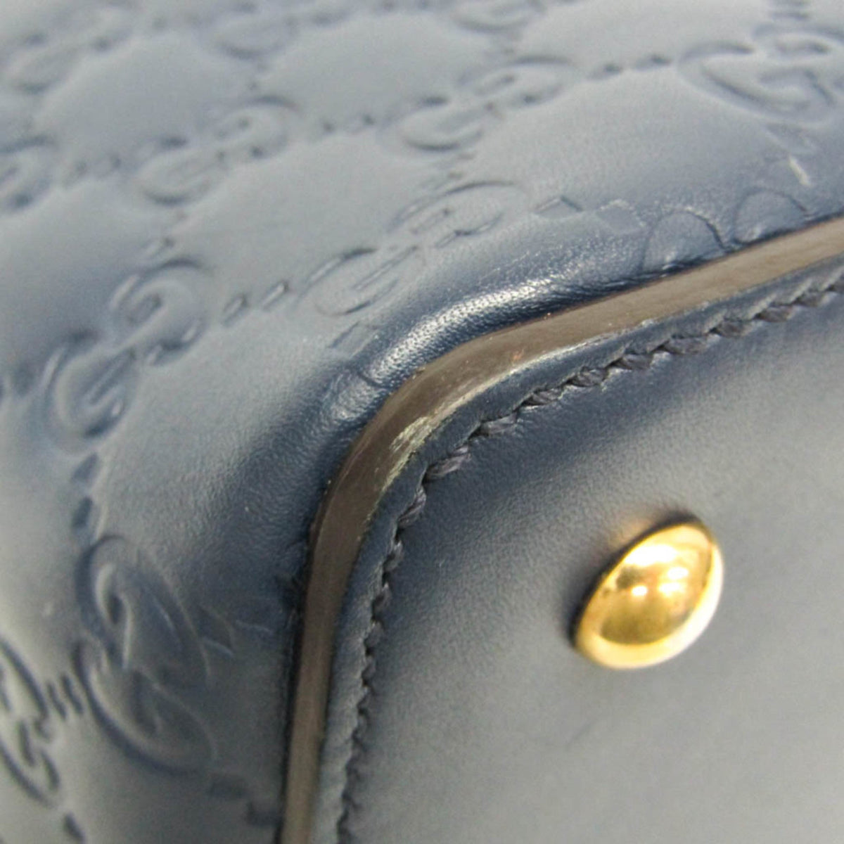 PRE-OWNED Gucci Guccissima · Calfskin · Gold Hardware