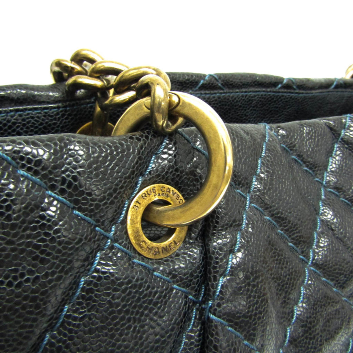 PRE-OWNED Chanel Matelasse Chain · Grained Calfskin