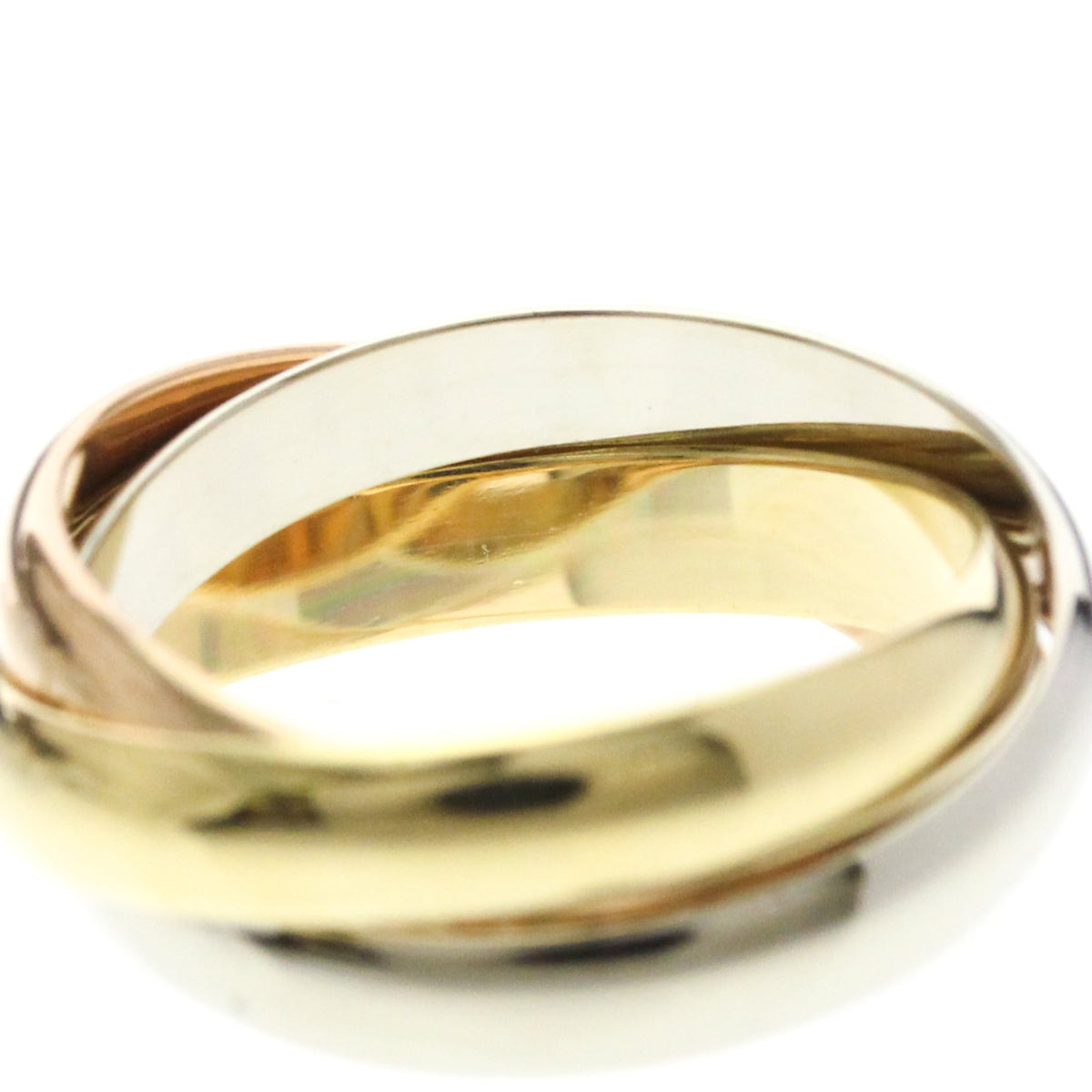 PRE-OWNED Cartier Trinity · Tri-Gold Size 6.25