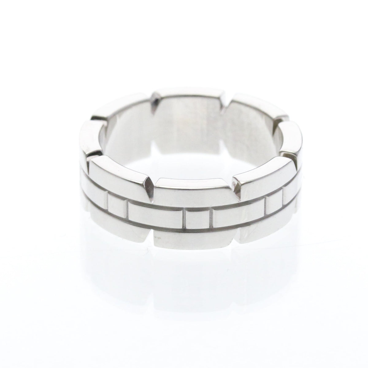 PRE-OWNED Cartier Tank Française · Diamond · White Gold Size 4.75