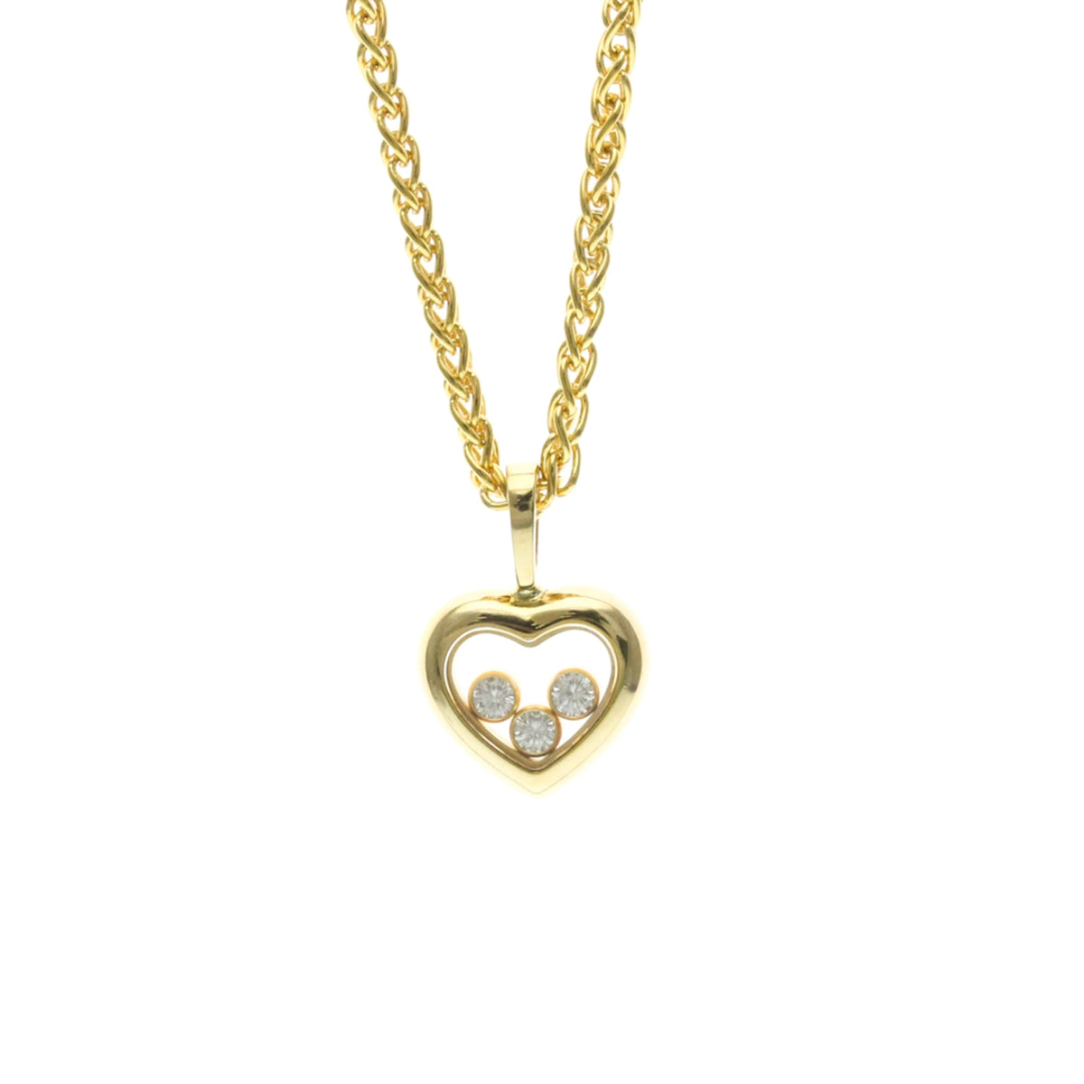 PRE-OWNED Chopard Happy Diamonds · 18K Yellow Gold