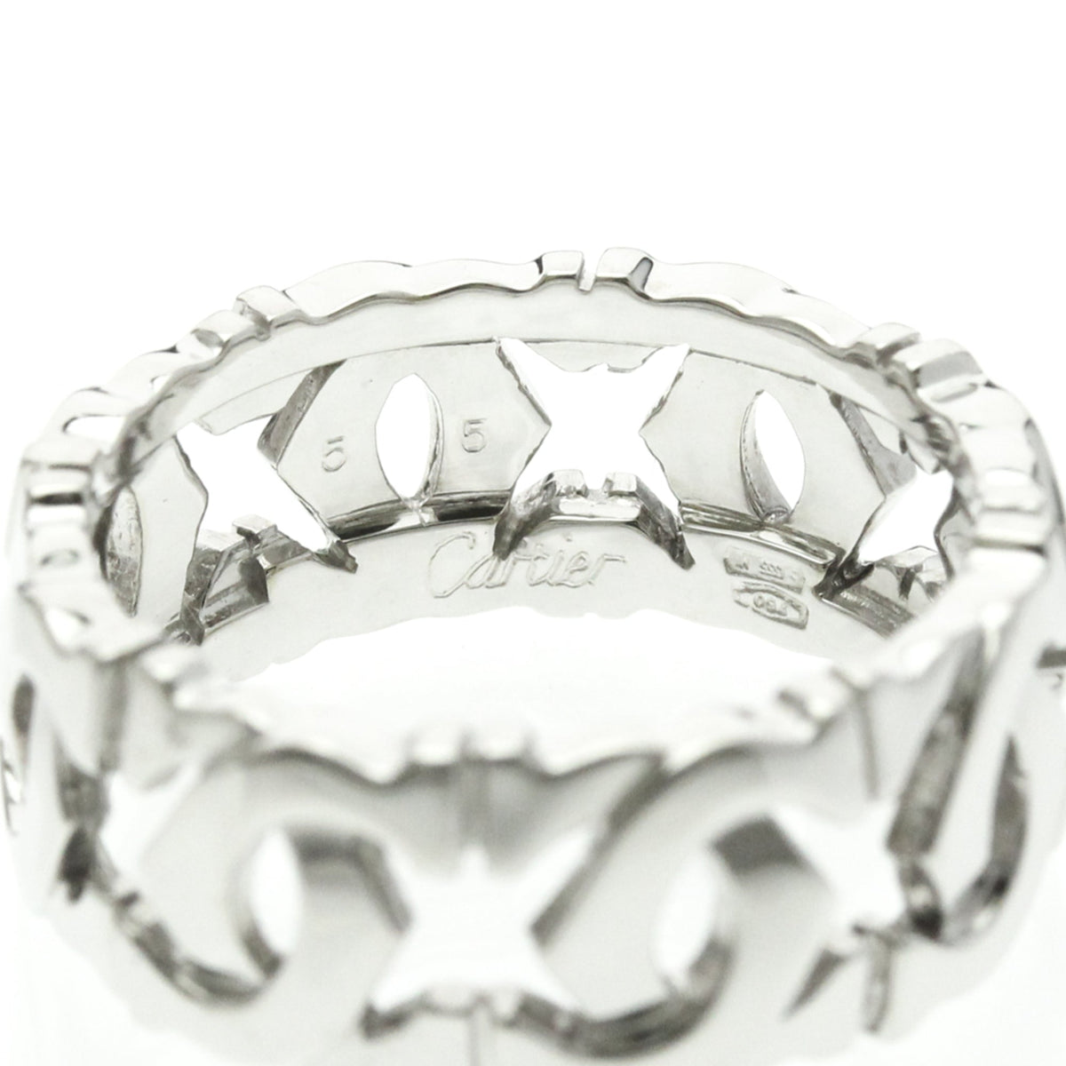 PRE-OWNED Cartier Entrelacé · 18K White Gold