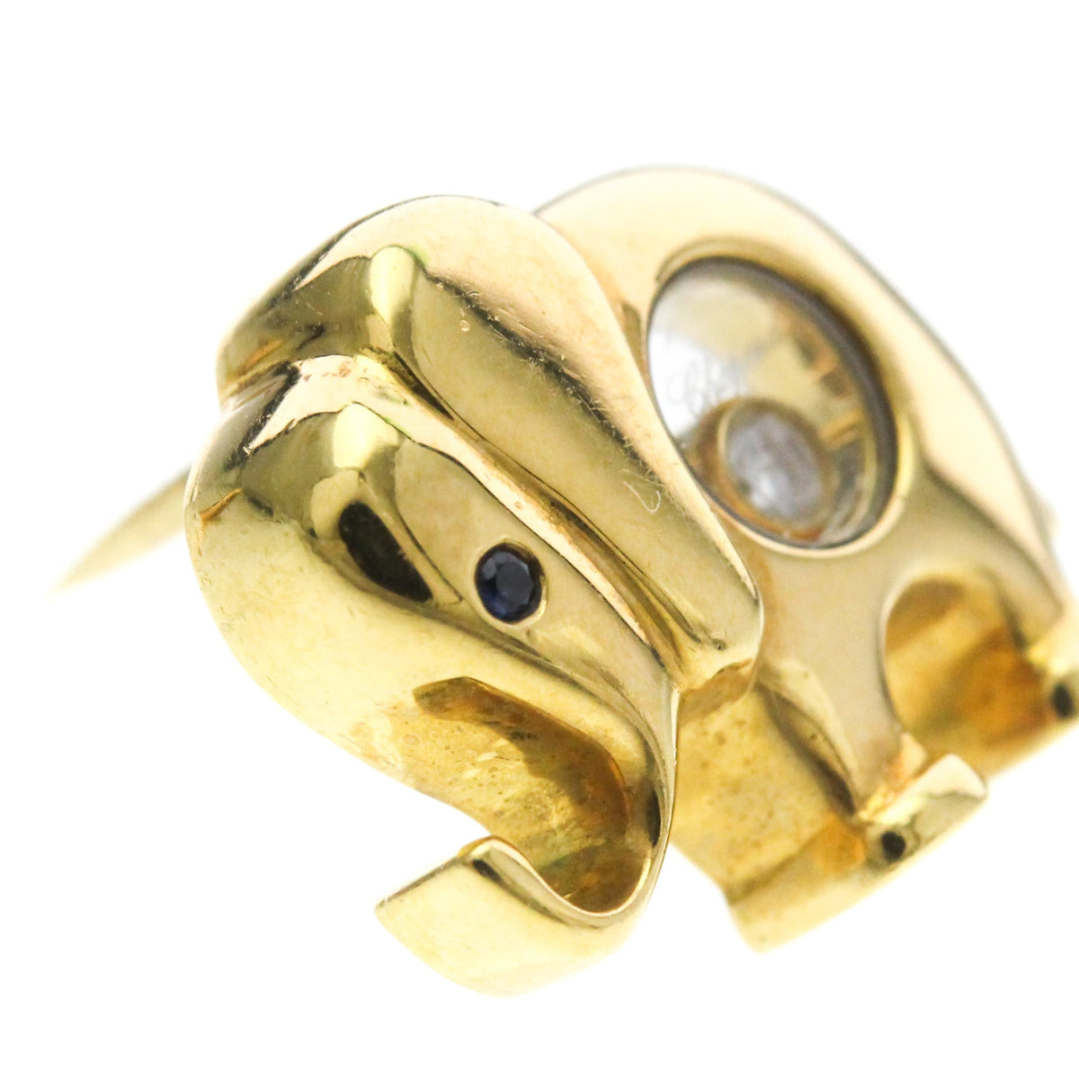 PRE-OWNED Chopard Happy Diamonds · Elephant Brooch