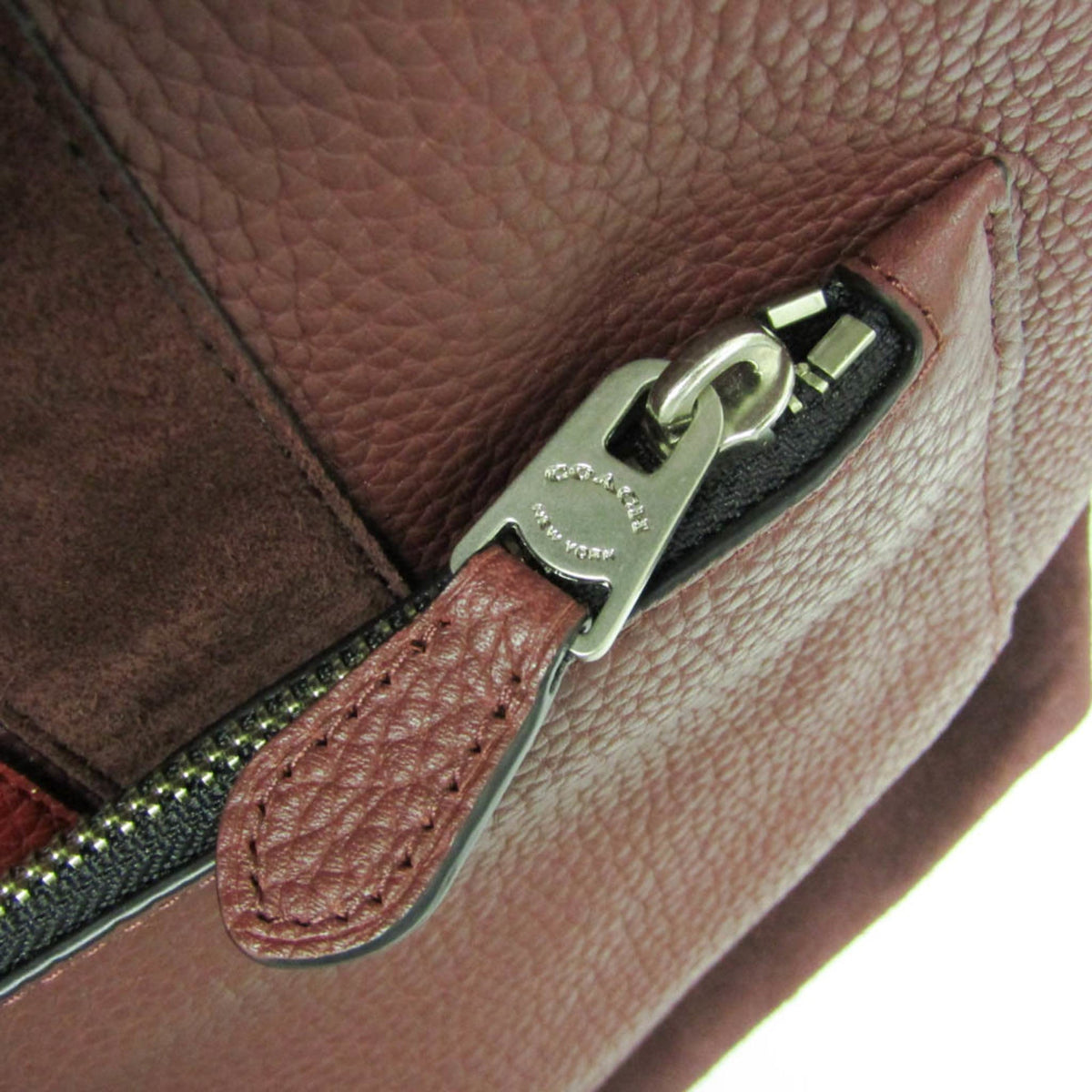 PRE-OWNED Coach Manhattan · Leather & Suede Backpack