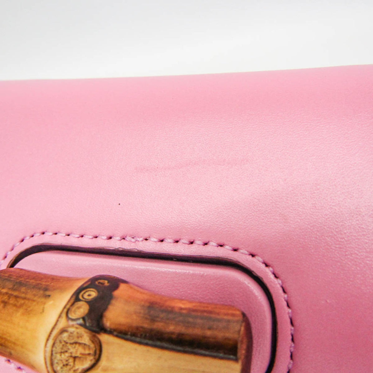 PRE-OWNED Gucci Bamboo · Leather Backpack