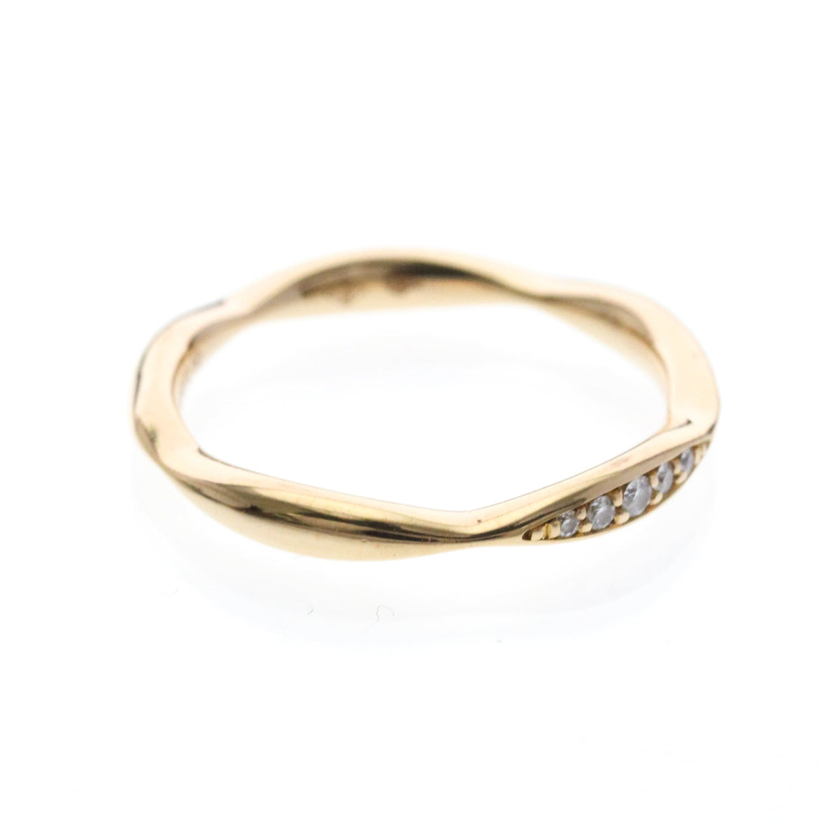 PRE-OWNED Chanel Camellia · Diamond · Rose Gold Size 5.25
