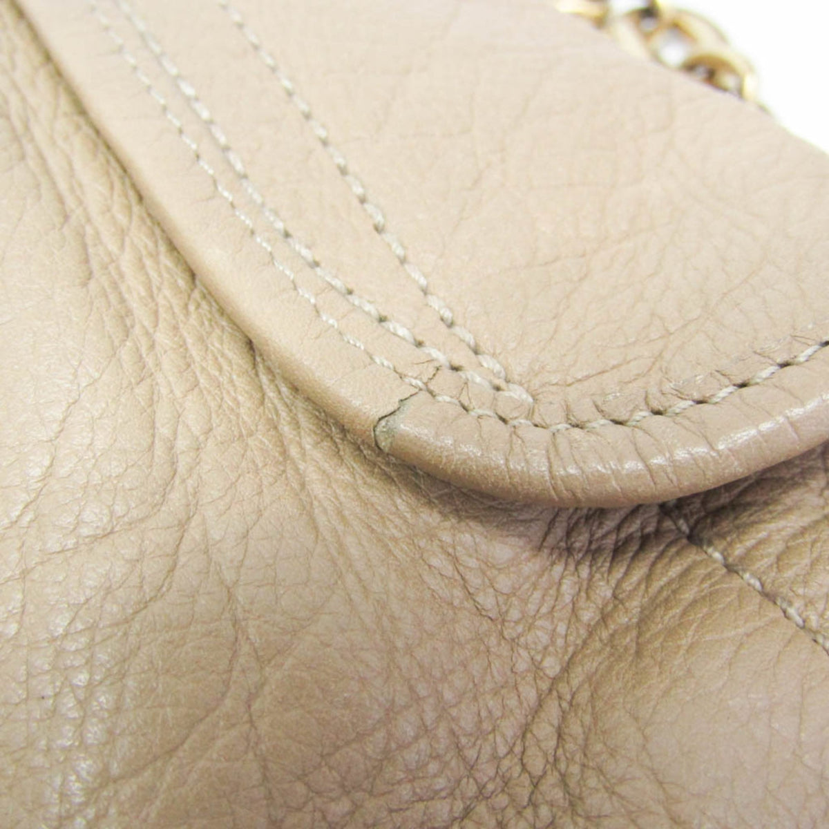 PRE-OWNED Bvlgari Chain Flap · Calfskin Shoulder Bag