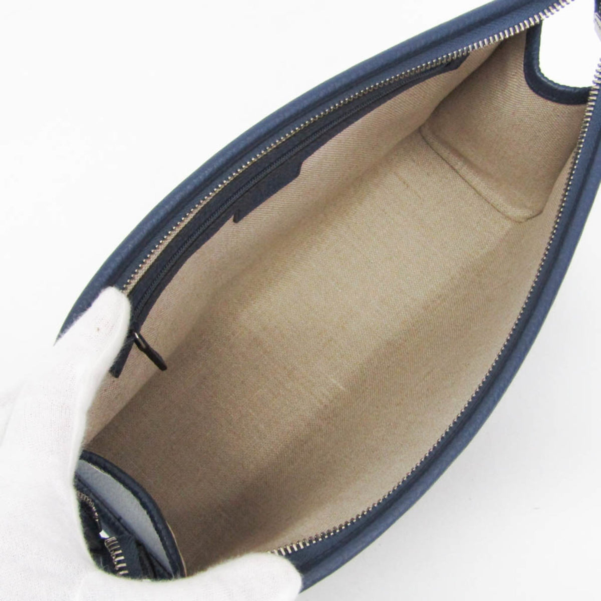 PRE-OWNED Gucci Jumbo GG · Leather Clutch