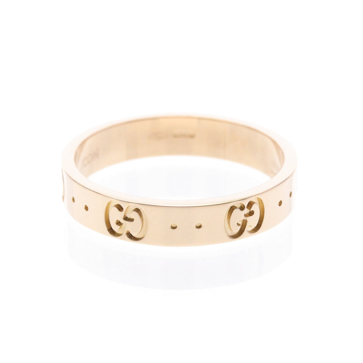 PRE-OWNED Gucci Icon · Rose Gold Size 8