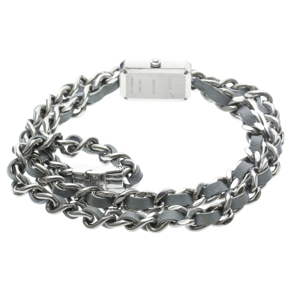 PRE-OWNED Chanel Premiere Lock · Steel · Mother-of-Pearl