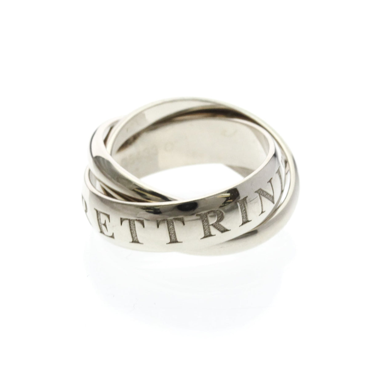 PRE-OWNED Cartier Trinity · Christmas Edition · 18K White Size 5.75