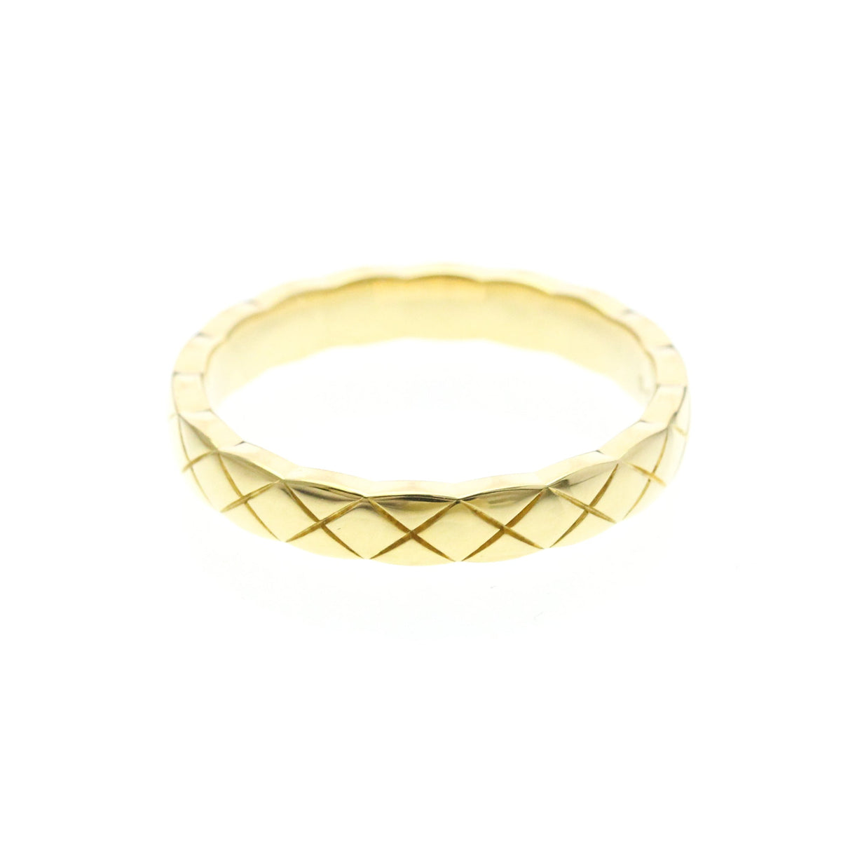 PRE-OWNED Chanel Coco Crush Mini · 18K Yellow Gold Size 6.25