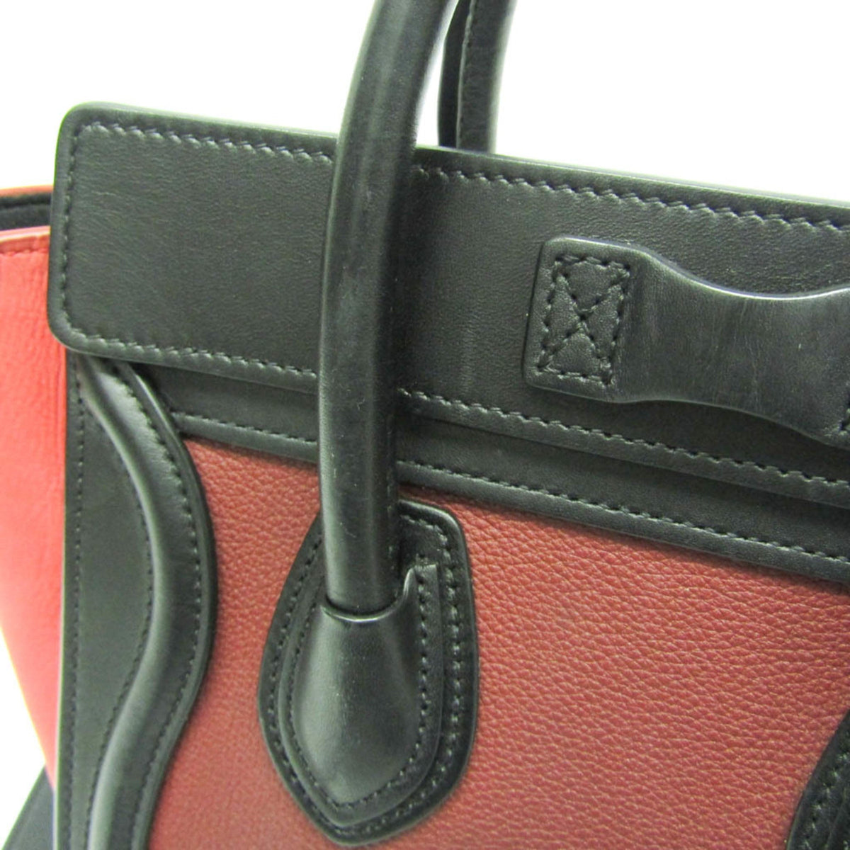 PRE-OWNED Celine Luggage Nano Shopper · Tricolor
