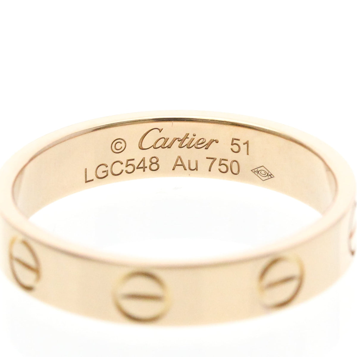 PRE-OWNED Cartier Mini Love · Rose Gold Size 5.75