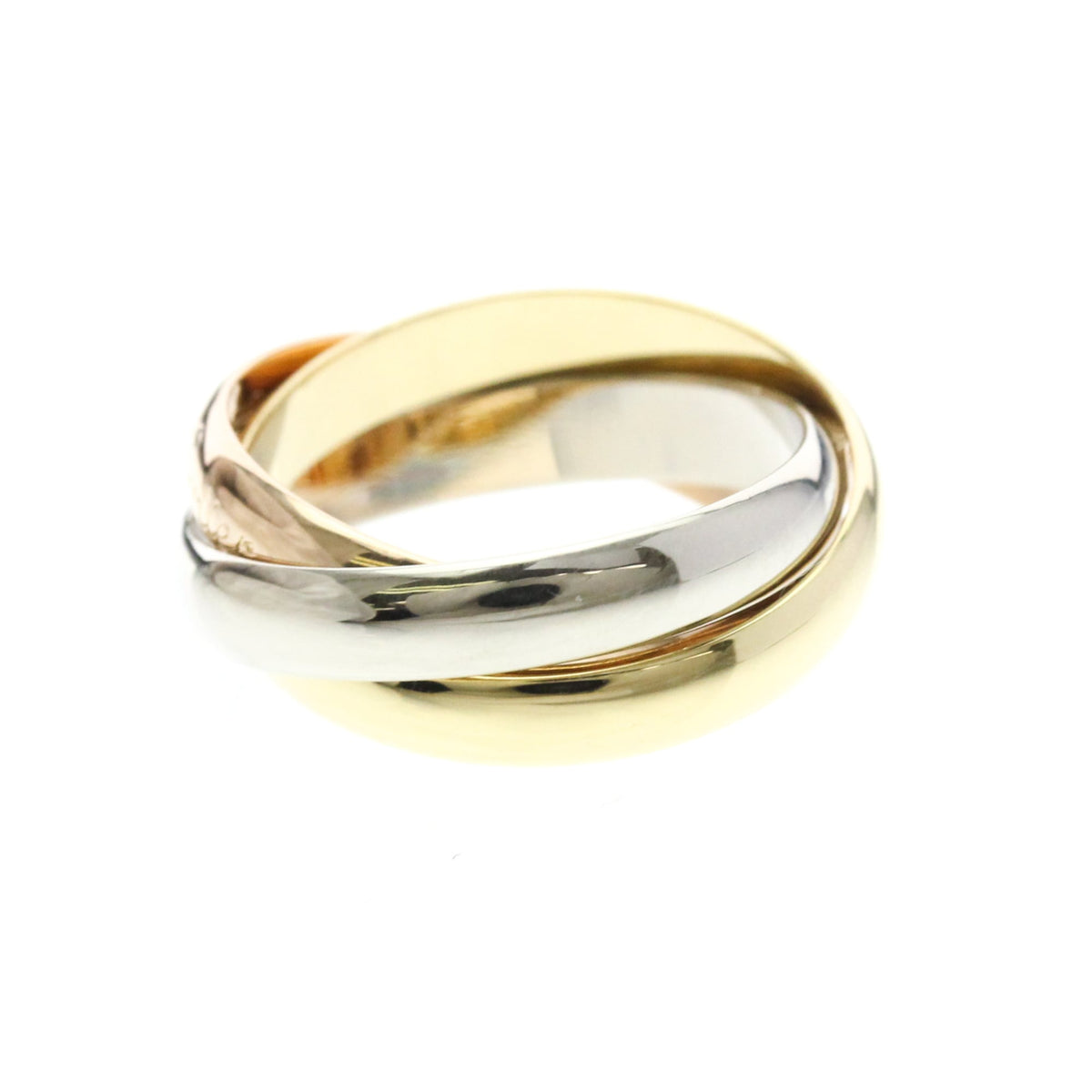 PRE-OWNED Cartier Trinity · Tri-Gold Size 6.25