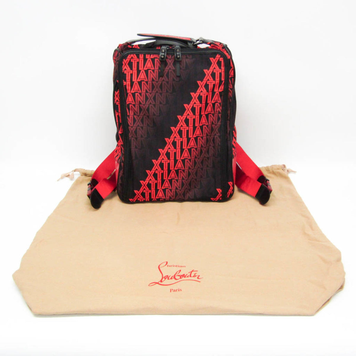 PRE-OWNED Christian Louboutin Hop'n Zip · Nylon Leather