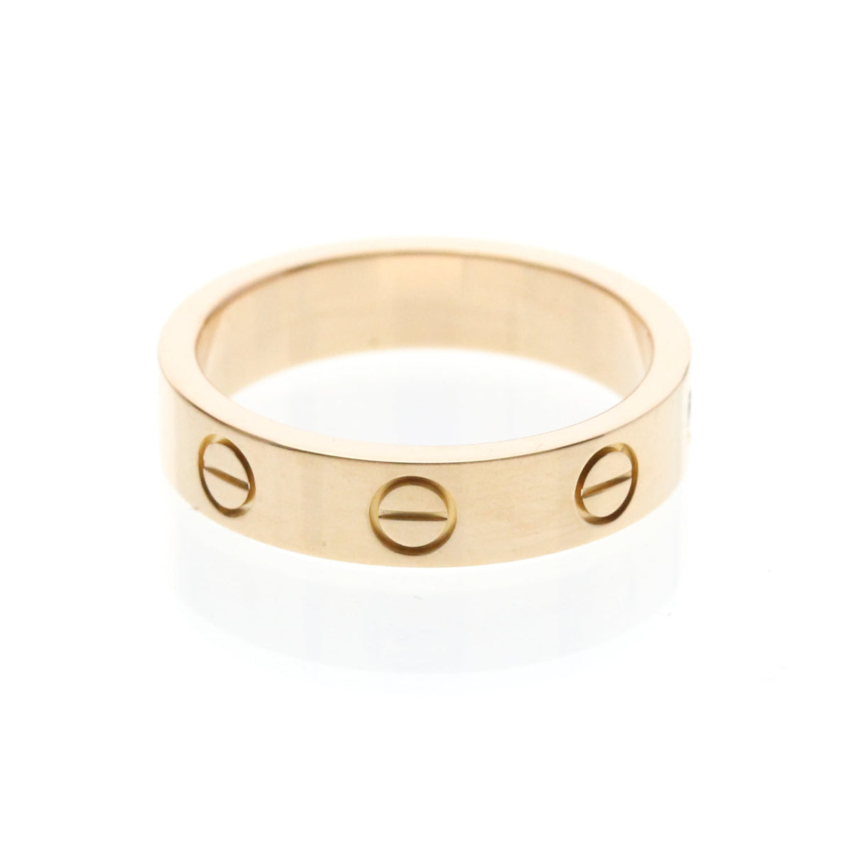 PRE-OWNED Cartier Mini Love · Rose Gold · Diamond Size 4.5