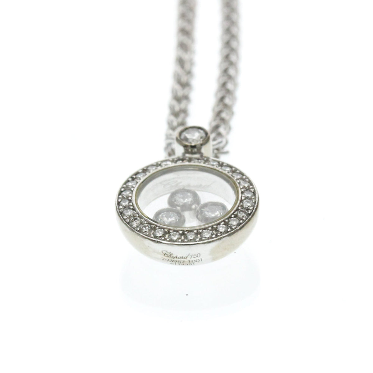 PRE-OWNED Chopard Happy Diamonds · 18K White Gold