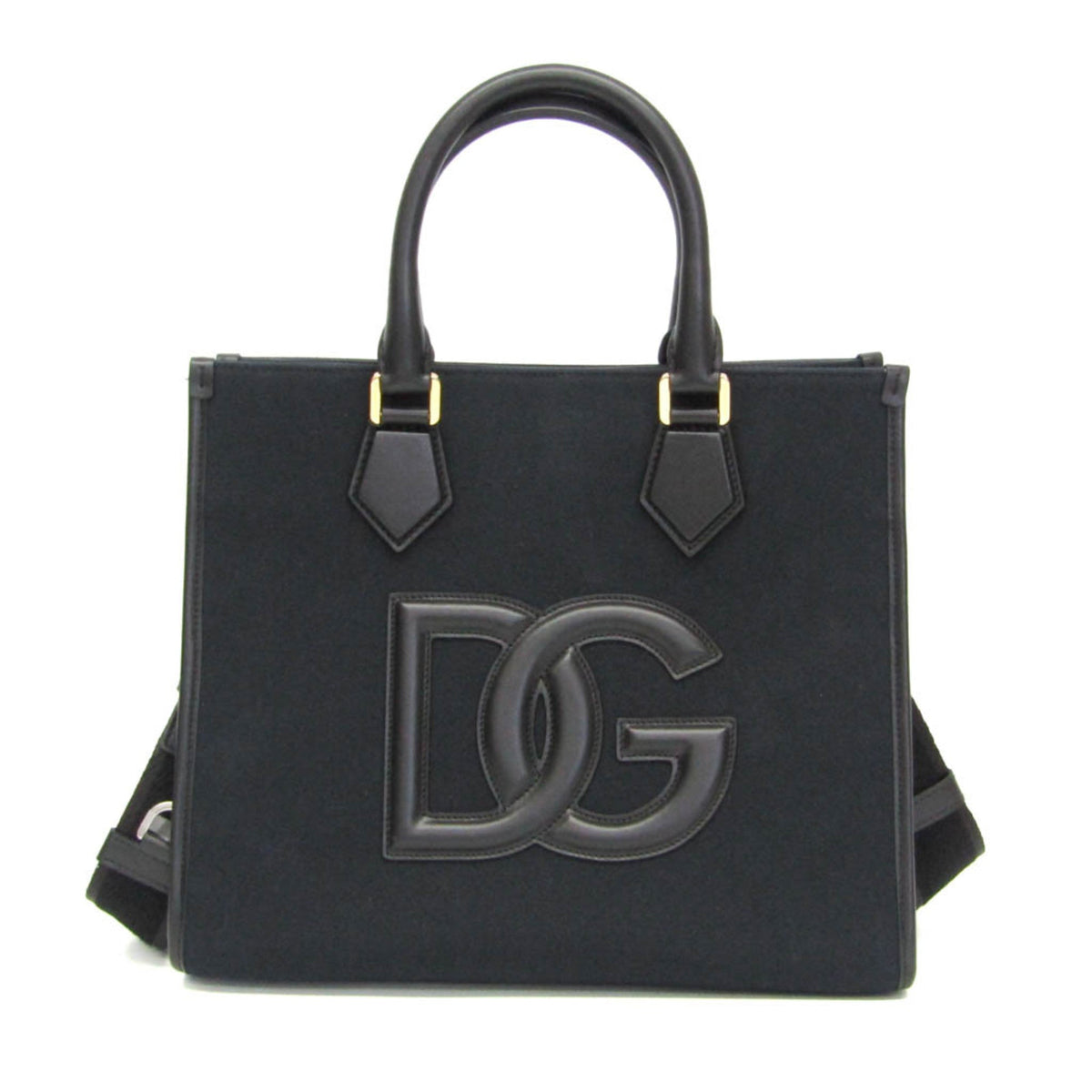 PRE-OWNED Dolce & Gabbana DG Logo · Canvas & Leather