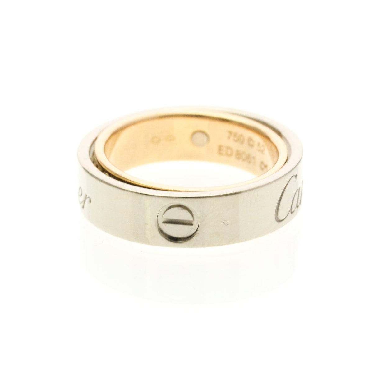 PRE-OWNED Cartier Secret Love · Two-Tone Gold Size 6