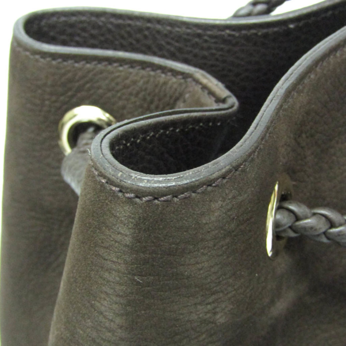 PRE-OWNED Gucci Nubuck Leather Tote