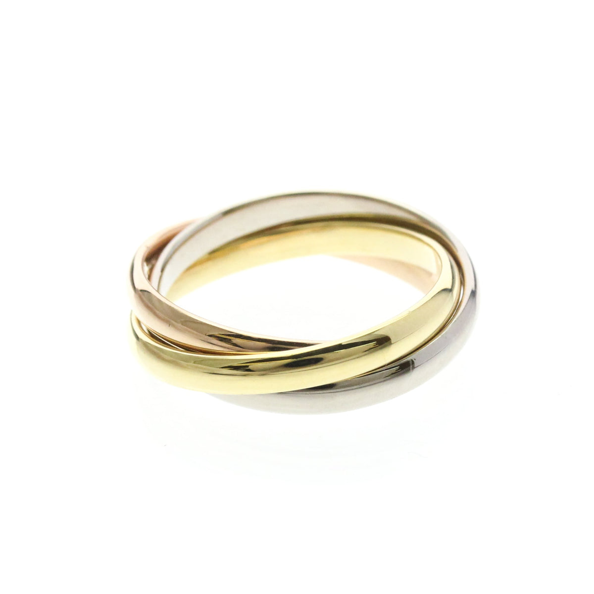 PRE-OWNED Cartier Trinity · Tri-Gold Size 5.75