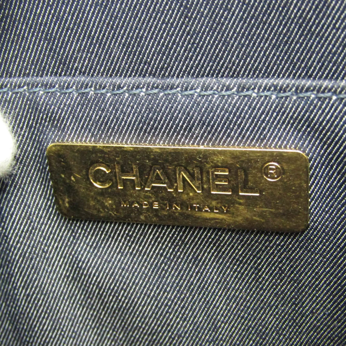 PRE-OWNED Chanel Coco Mark · Round Chain · Leather