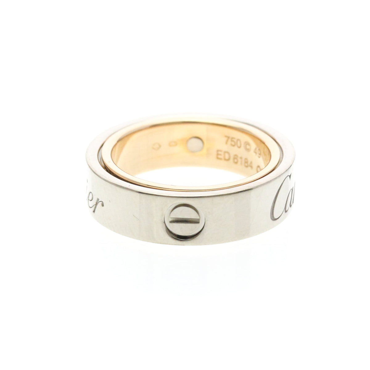 PRE-OWNED Cartier Secret Love · Rose & White Gold Size 4.75
