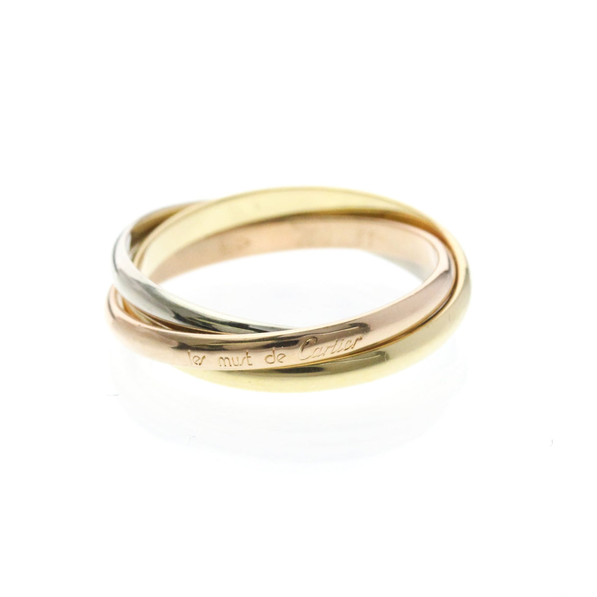 PRE-OWNED Cartier Trinity · Tri-Gold Size 5.75