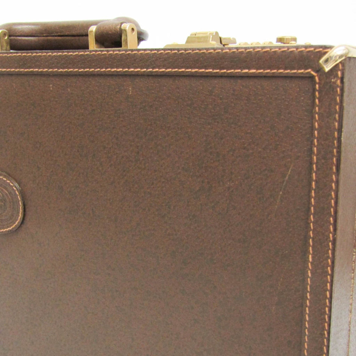 PRE-OWNED Gucci Interlocking G · Leather Attaché Case