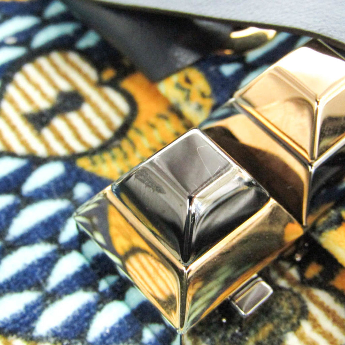 PRE-OWNED Fendi Kan I · Velvet & Leather