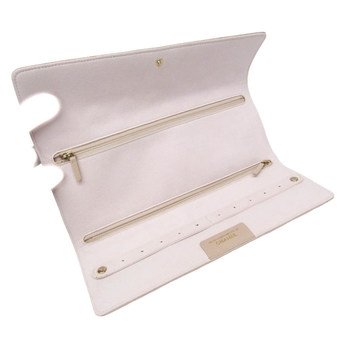 PRE-OWNED Chanel Matelassé · Jewelry Case · Lambskin