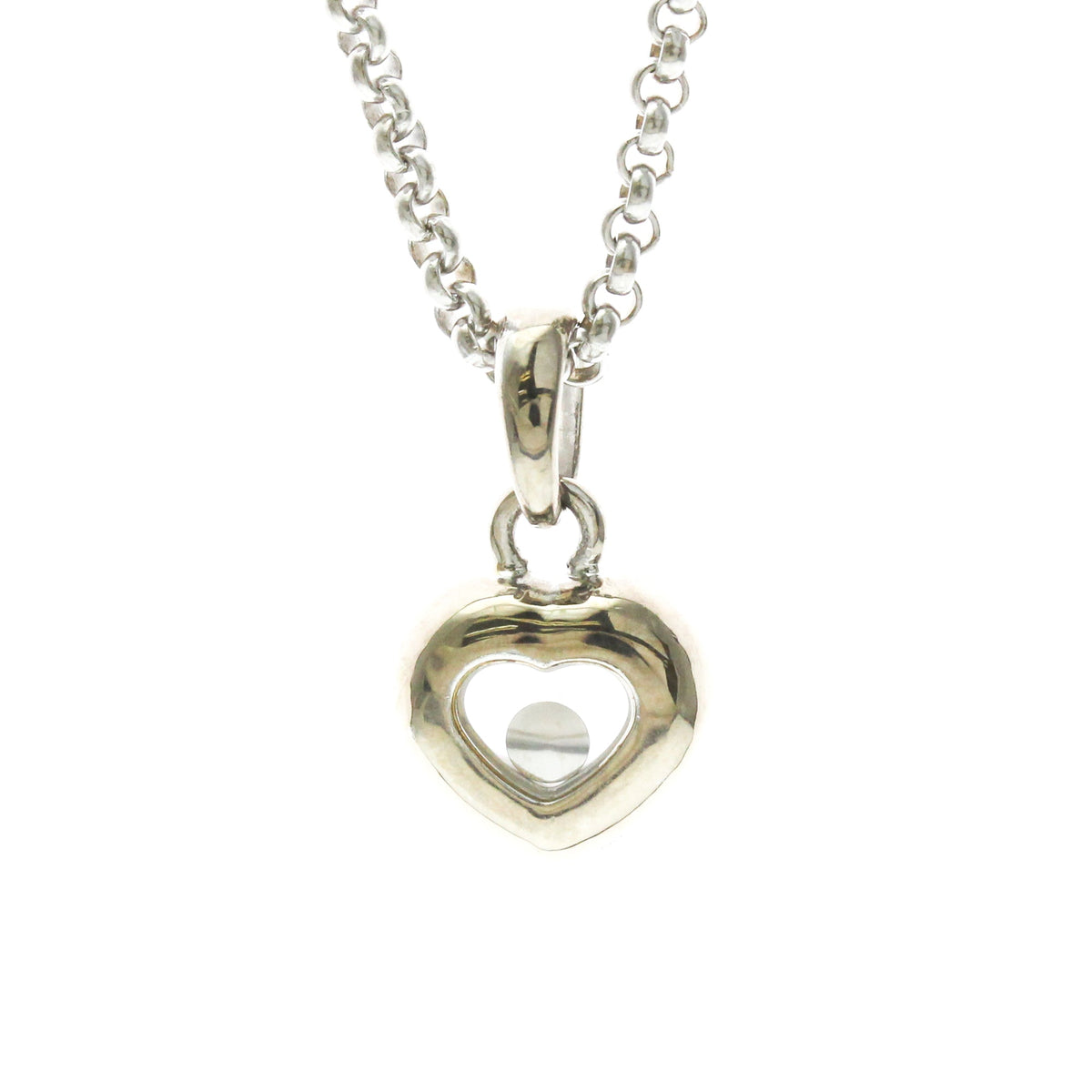 PRE-OWNED Chopard Happy Diamonds Heart · 18K White Gold