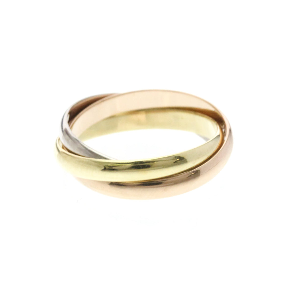 PRE-OWNED Cartier Trinity · Tri-Gold Size 7.25