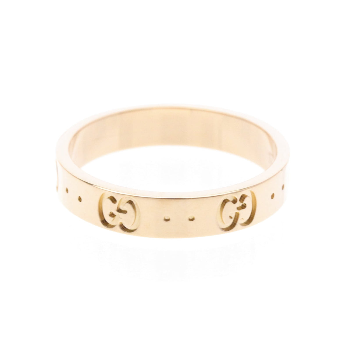PRE-OWNED Gucci Icon · Rose Gold Size 8