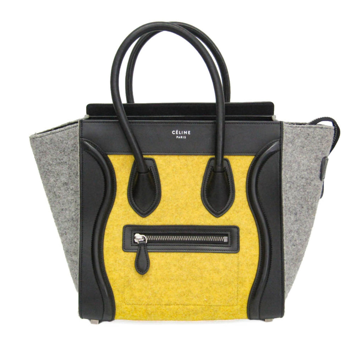 PRE-OWNED Celine Luggage Micro Shopper · Felt