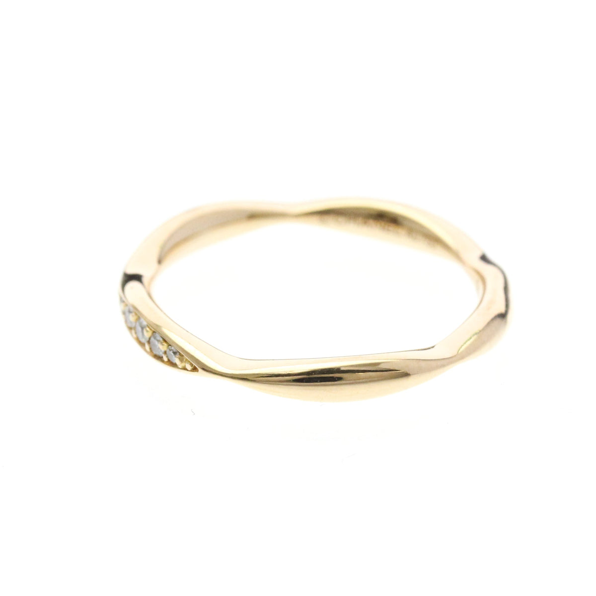PRE-OWNED Chanel Camellia · Diamond · Rose Gold Size 5.25